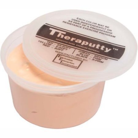 FABRICATION ENTERPRISES TheraPutty® Plus Antimicrobial Exercise Putty, Tan, 1 Pound, XX-Soft 270555